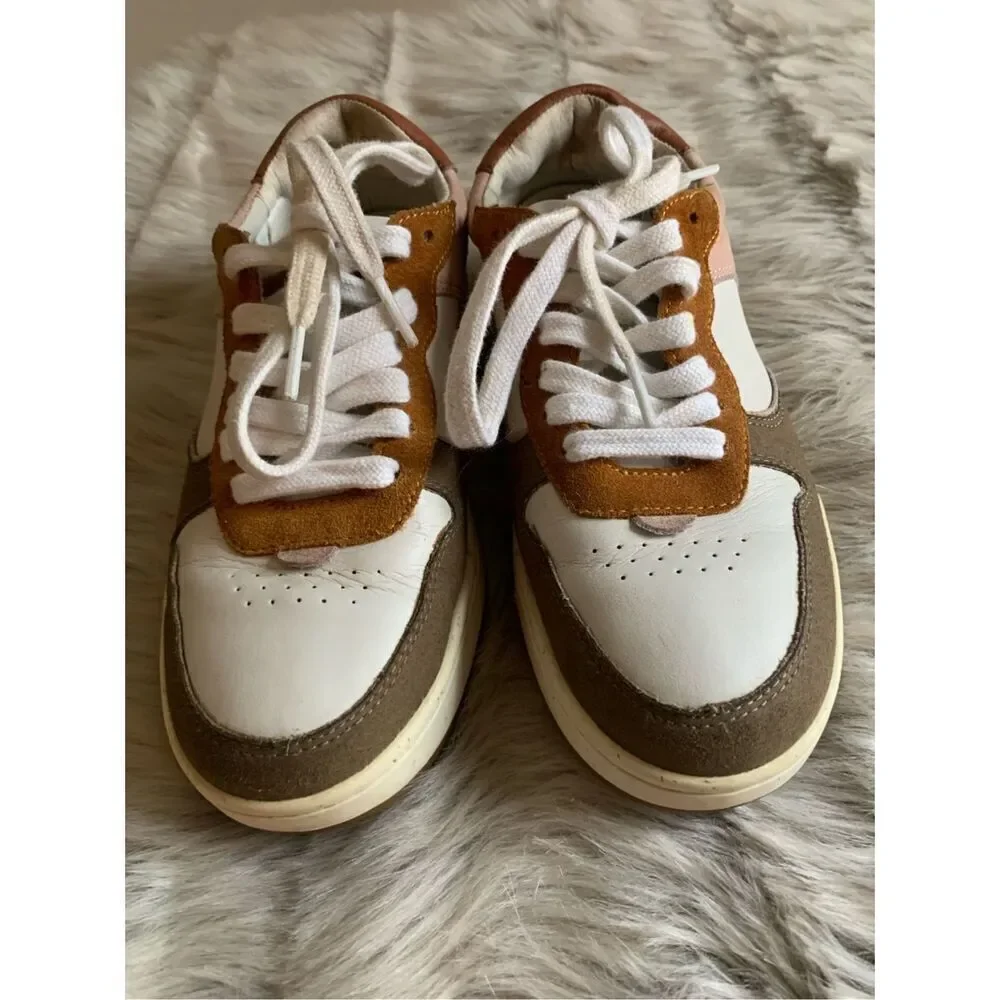 Madewell size 6.5M Court Sneakers in Nubuck and Recycled Leather